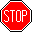 Achtung Grafiksymbol Stoppschild